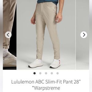 Lululemon ABC Slim Fit sz 30
